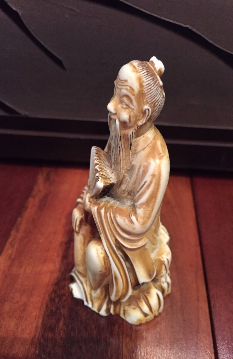 Vintage Resin Japanese Figurine / Vintage Resin Japanese Etsy