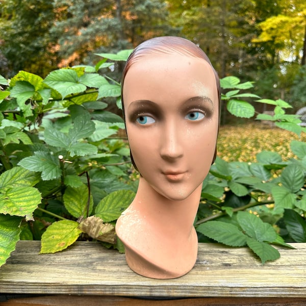 Vintage Art Deco Mannequin Head/Art Deco Mannequin Display/Art Deco Hat Display/Art Deco Mannequin/Art Deco Roaring 20’s/Art Deco Deco Decor