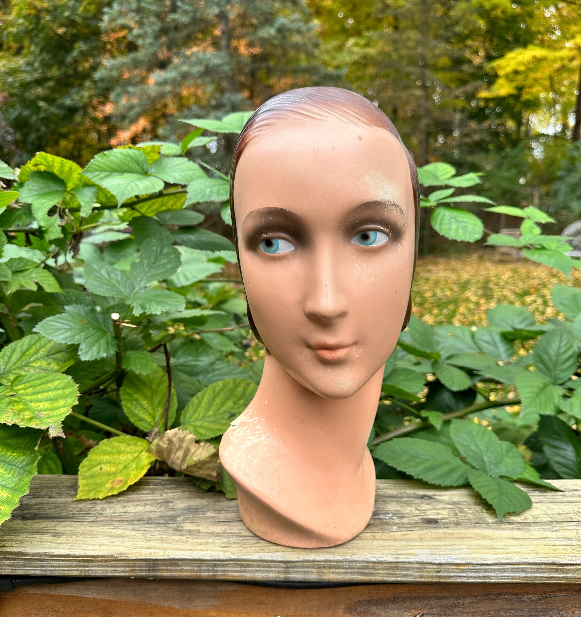 Vintage Art Deco Mannequin Head/art Deco Mannequin Display/art