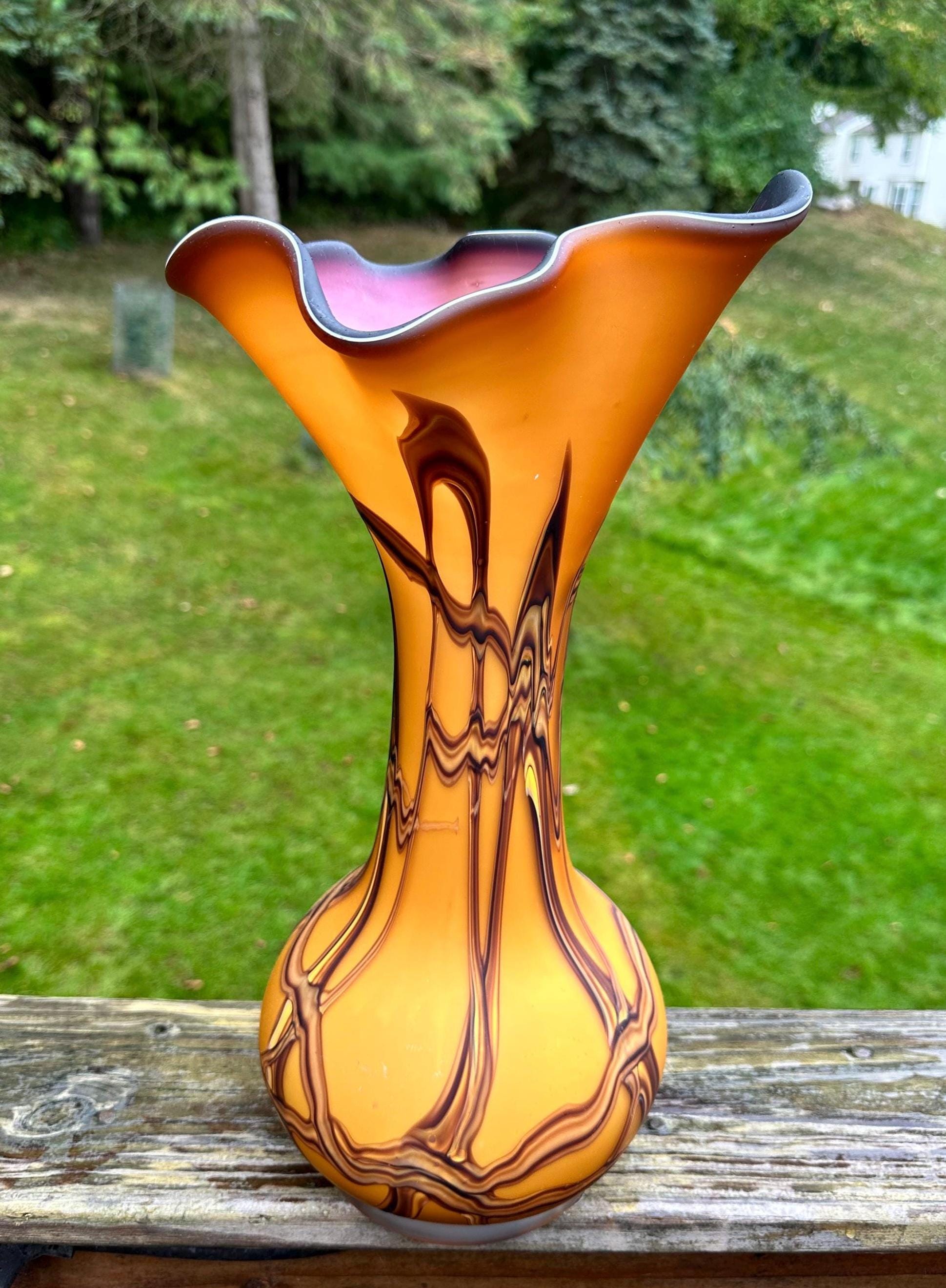 60's Vintage アートガラス Vase by BERANEK,JAN Vintage Baijan Essie Zareh Hand Blown Art Glass Vase/hand