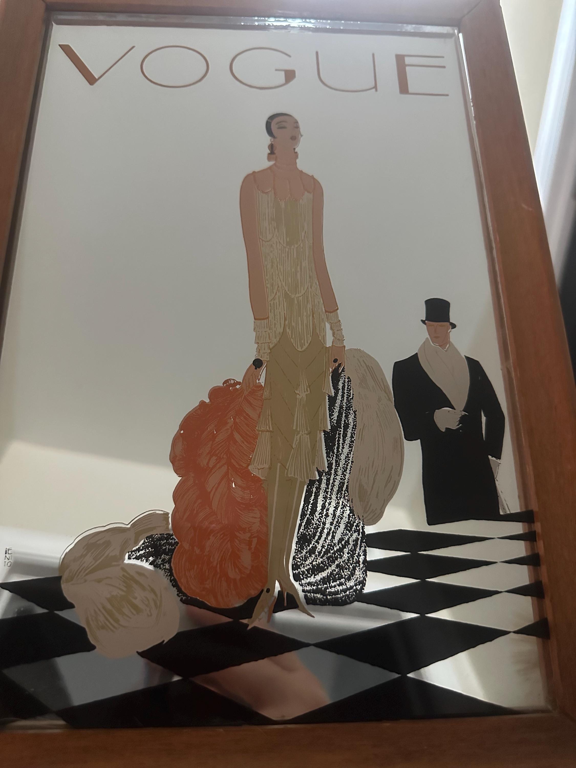 Vintage Vogue Mirror - Etsy