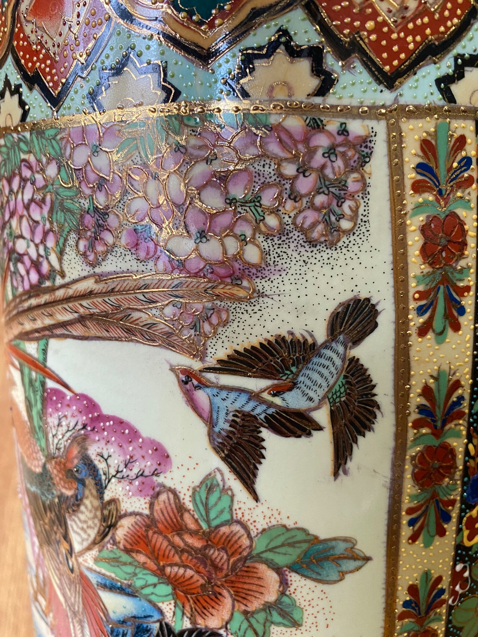 Vintage Chinese Porcelain Umbrella Stand/chinoiserie Hand Etsy