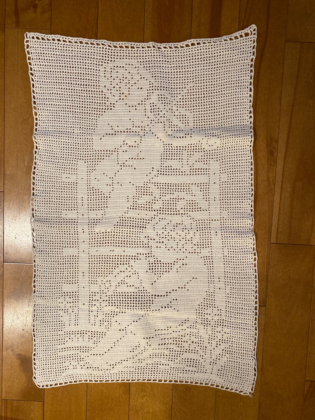 Hand Crochet Angels Table Runner/hand Crochet Angels Playing ...