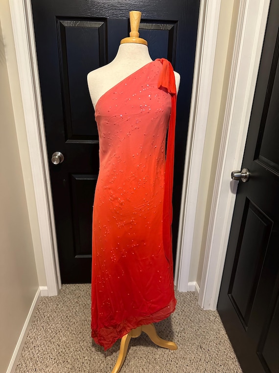 sachin and babi light blue dress Light Blue Asymmetric One Shoulder Maxi Dress - Event Dresses