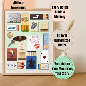 Matchbook Personalized Collage Poster - Customizable Retro Aesthetic Template for Memories, DIY Print & Unique Gift Idea