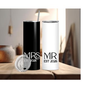 Wedding Tumbler Wraps, 20 oz Skinny Tumbler Sublimation Design Digital Download PNG Instant DIGITAL ONLY, Mr & Mrs Tumbler Wraps for 2026