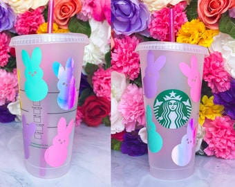 Holographic personalized kids Easter cups