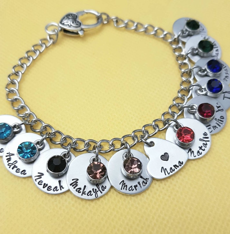 Personalized Nana Bracelet,Hand Made Nana Bracelet, Grandma Bracelet,Grandma Gift,Grandma Jewelry,Nana Jewelry,Gift for Grandma,Custom Gift image 7