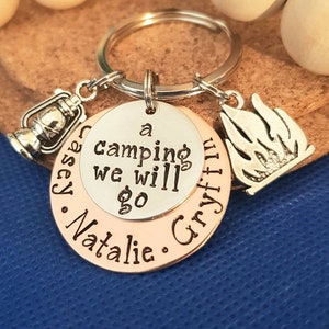 Camping Key Chain,gift for Camper,personalized Keychain,gift for Dad ...