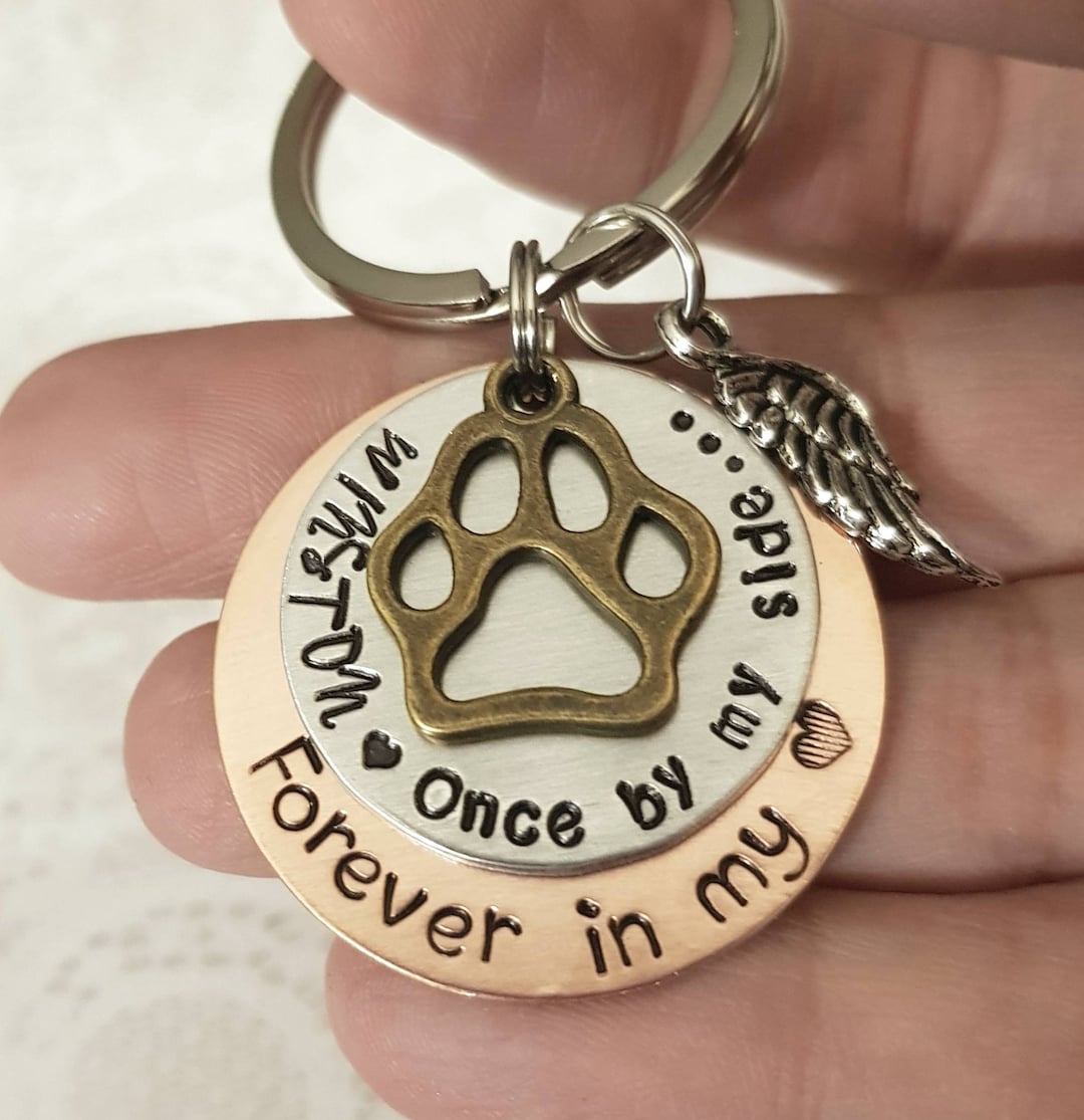 Pet Memorial Key Chain, Personalized, Pet Remembrance Key Chain
