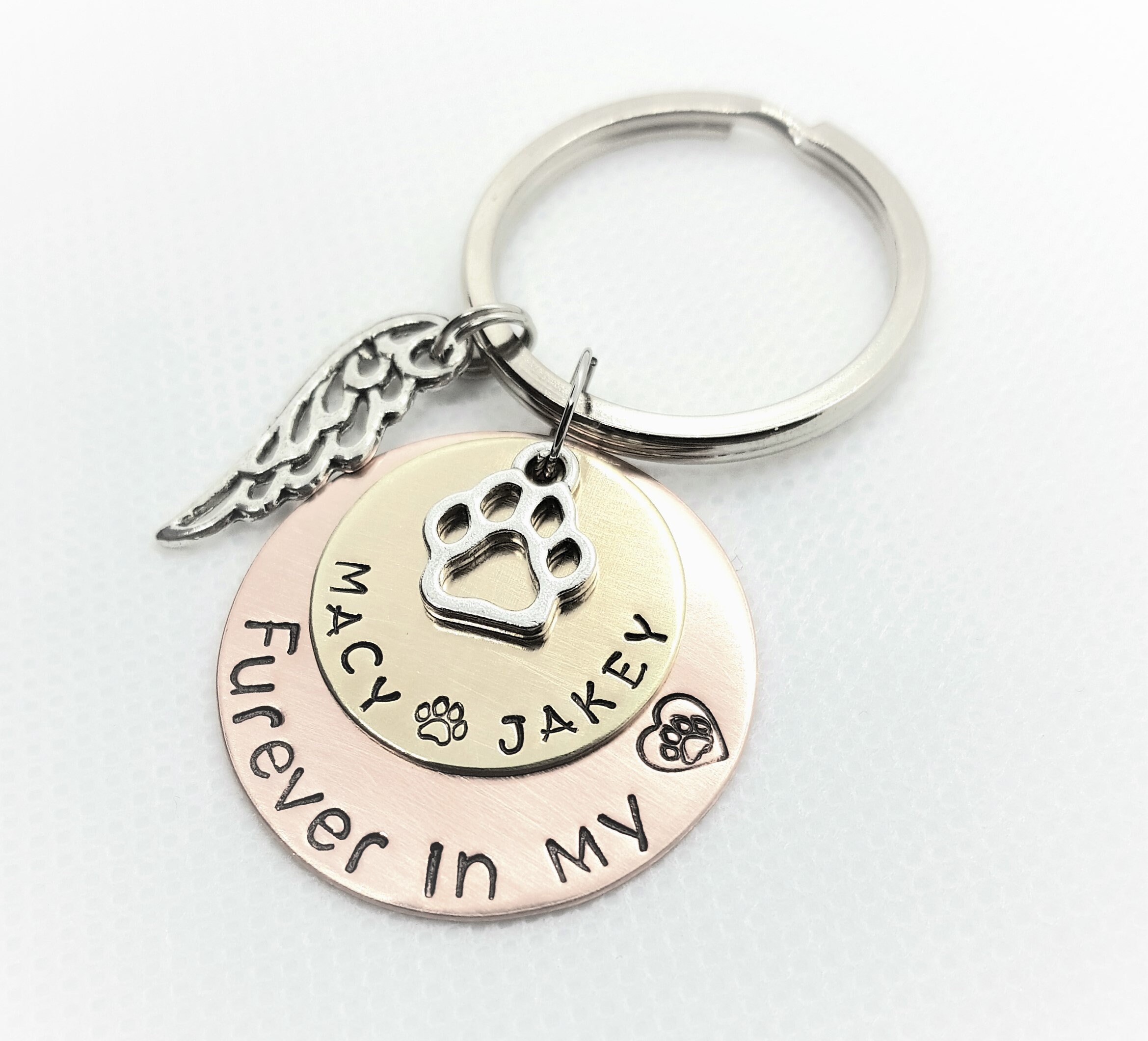 Personalized Pet Memorial Key Chain Cat Memorial Key Chain Etsy
