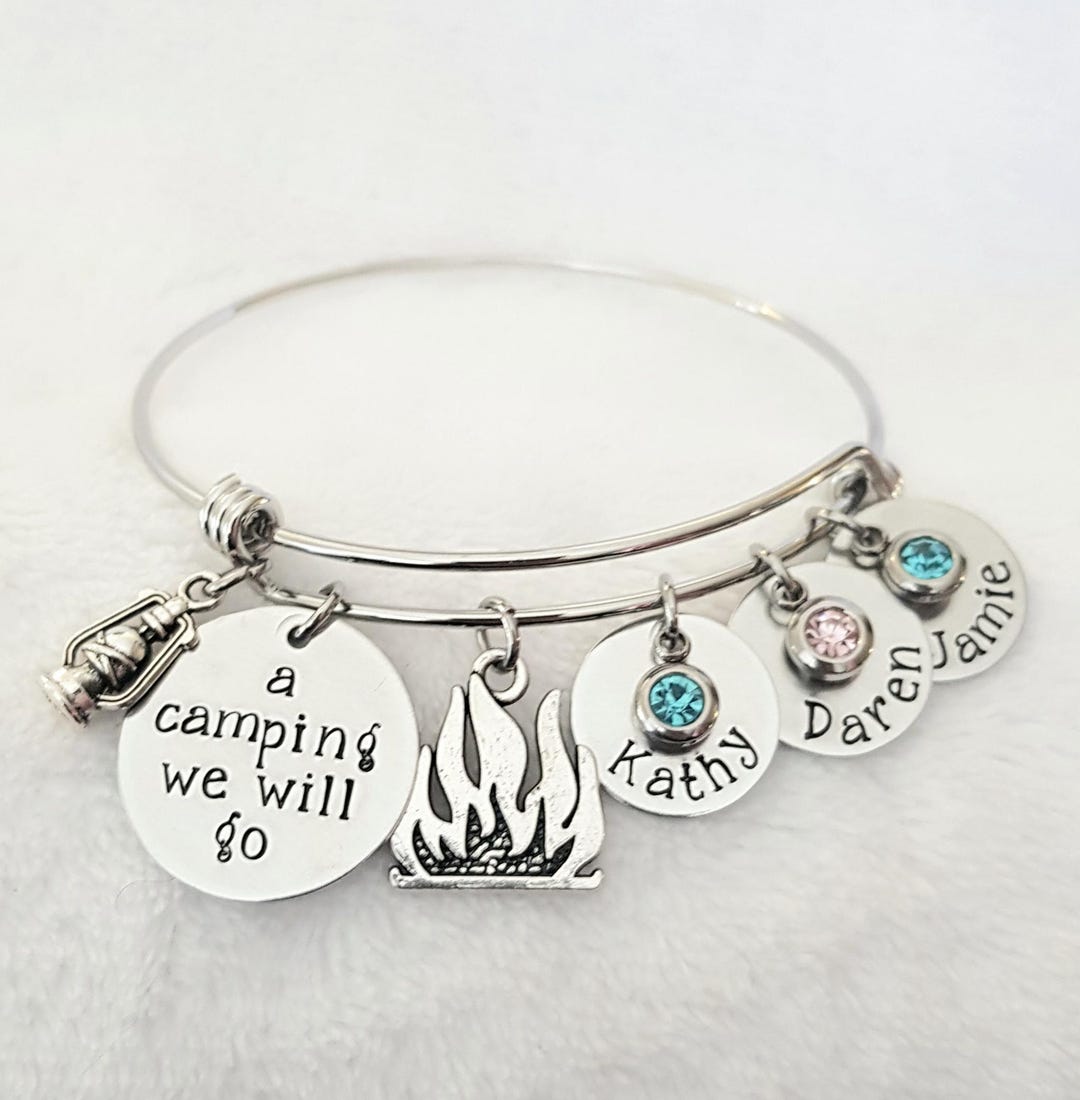 Camping Bracelet,camping Jewelry,gift for Camper,coil Bracelet,gift for ...