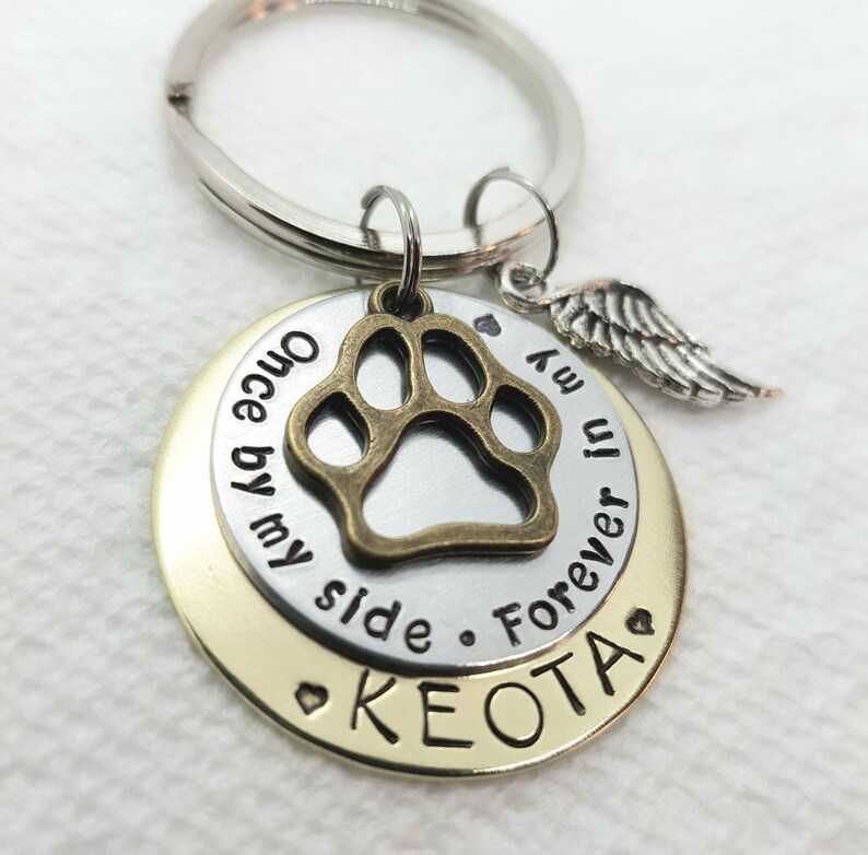 Personalized Dog Memorial Key Chain Cat Memorial Key Chain Etsy