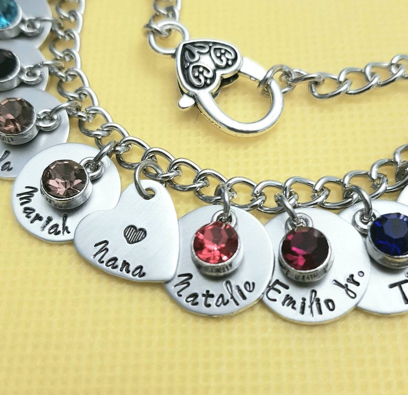 Personalized Nana Bracelet,Hand Made Nana Bracelet, Grandma Bracelet,Grandma Gift,Grandma Jewelry,Nana Jewelry,Gift for Grandma,Custom Gift image 4