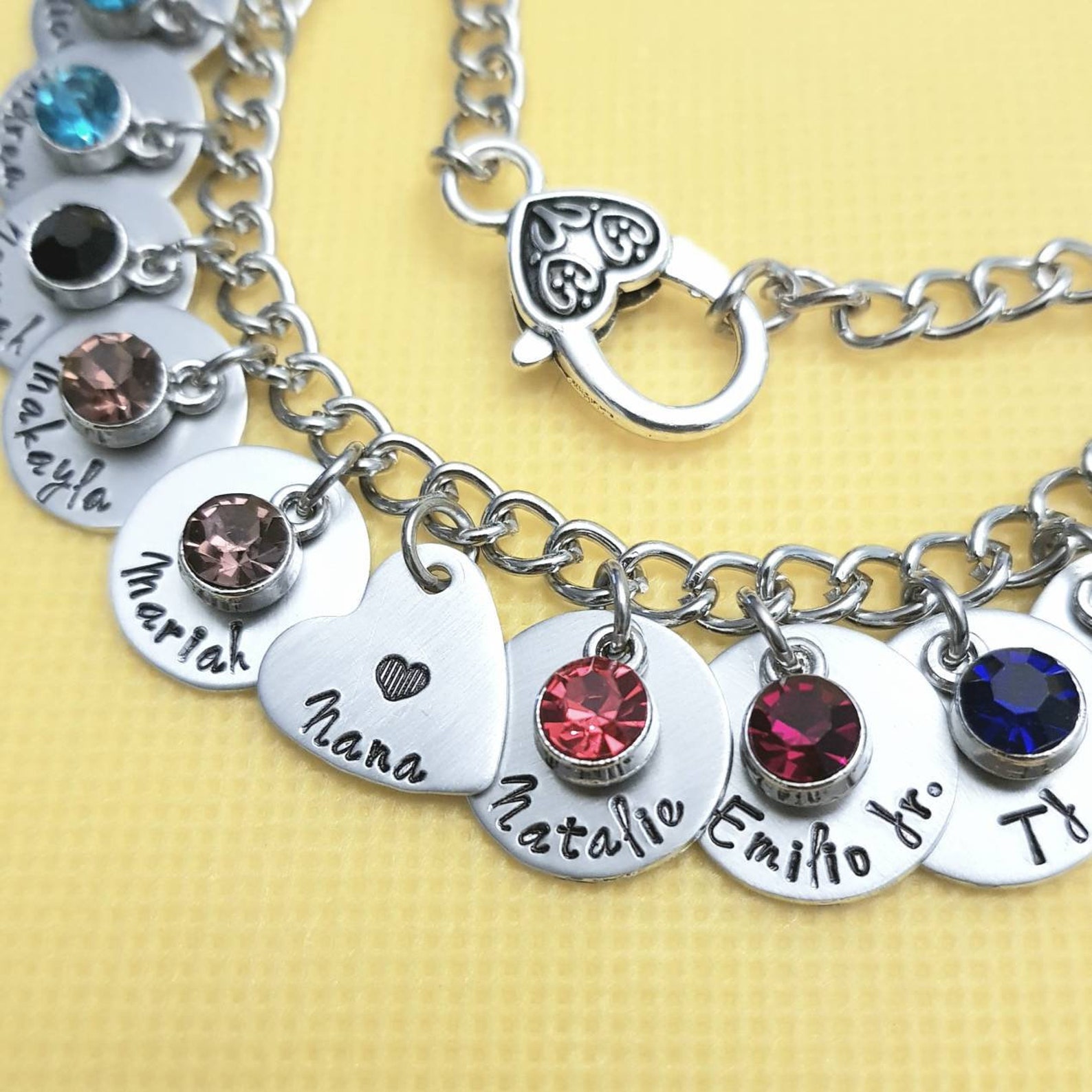 Personalized Nana Bracelet,hand Made Nana Bracelet, Grandma Bracelet