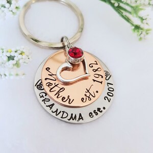 Personalized Mother Key Chain,Mother&#39;s Day Gift,Gift For Mom,Wift Gift, Mother&#39;s Keychain,Mom Keychain,Custom Made Key Chain,Gift For Her