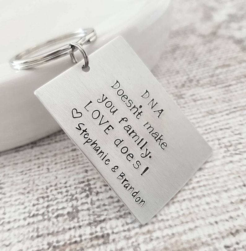 Stepdad Keychain Personalized Key Chainstep Father Gift Etsy