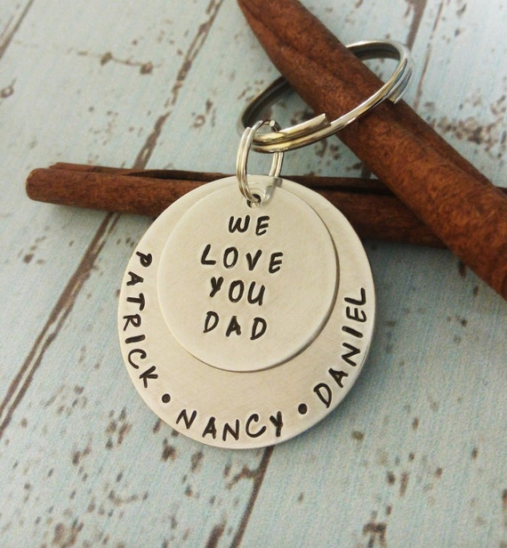 Personalized Dad Key Chain Father's Day Gift Gift For Etsy