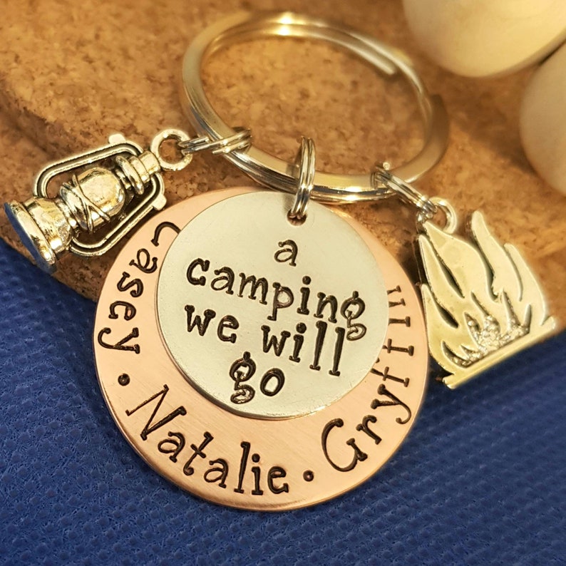 Camping Key Chain,gift for Camper,personalized Keychain,gift for Dad ...