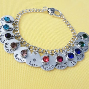 Personalized Nana Bracelet,Hand Made Nana Bracelet, Grandma Bracelet,Grandma Gift,Grandma Jewelry,Nana Jewelry,Gift for Grandma,Custom Gift image 8