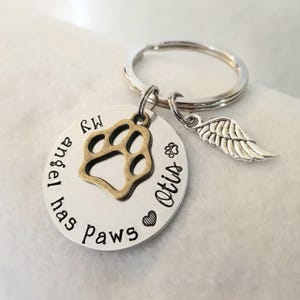 Pet Memorial Keychain,Personalized Memorial Keychain,Pet Remembrance Key Chain,Dog Remembrance Keychain,In Memory of Key Chain,Pet Memorial