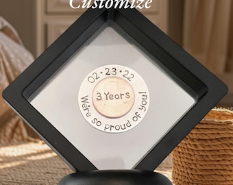 Personalized Sobriety Coin and Case, Sobriety Gift, AA Recovery Gift, Gift for Recovering Addict, Sober Anniversary Gift, 1 Year Sober Gift