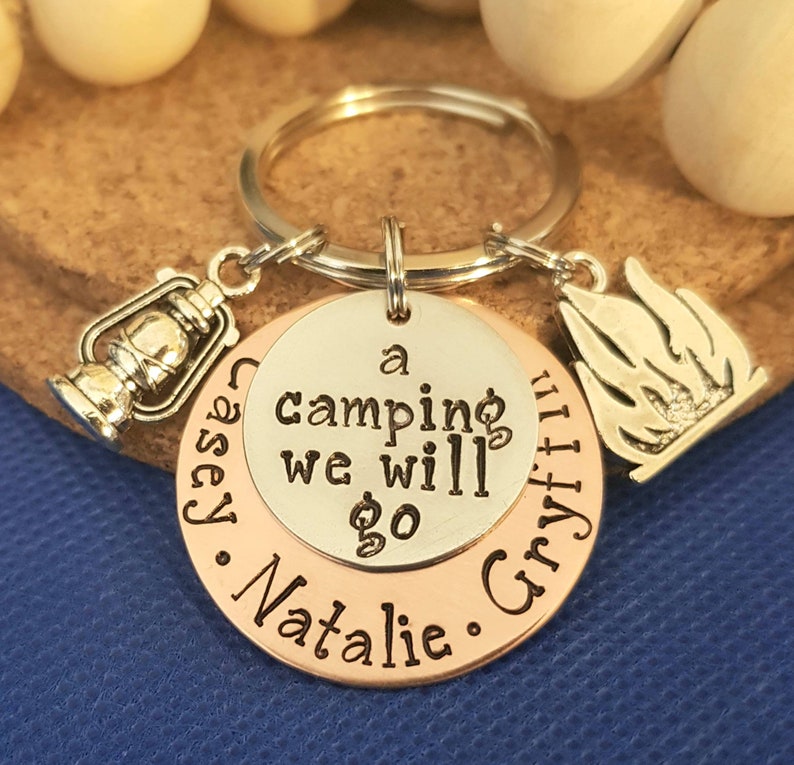 Camping Key Chain,gift for Camper,personalized Keychain,gift for Dad ...