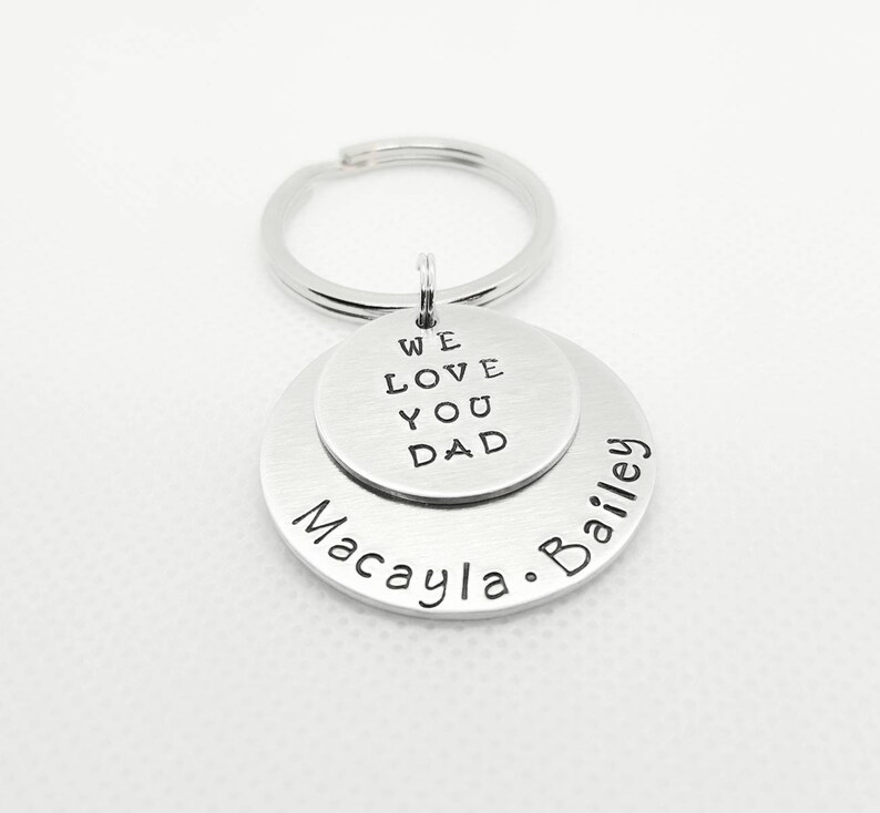 Personalized Dad Key Chain Father's Day Gift Gift for Etsy