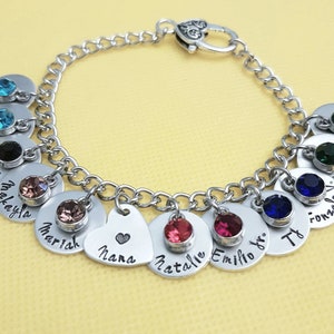 Personalized Nana Bracelet,Hand Made Nana Bracelet, Grandma Bracelet,Grandma Gift,Grandma Jewelry,Nana Jewelry,Gift for Grandma,Custom Gift image 6
