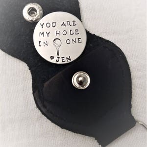 Personalized Golf Ball Marker,Husband Gift,Wife Gift,Golfer Gift,Gift for Golfer,Gift for Him,Boyfriend Gift,Hand Stamped Ball Marker