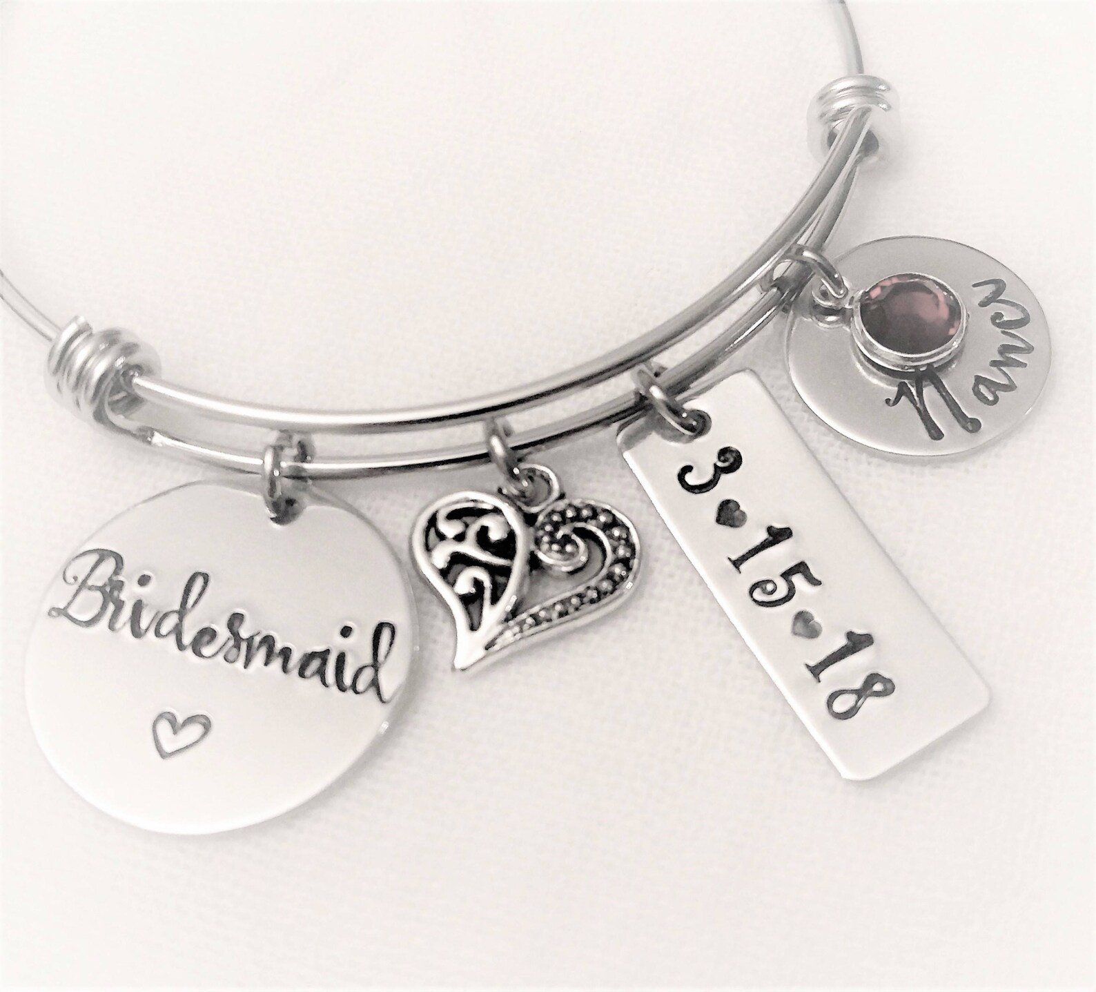 Bridesmaid Bracelet Personalized Bridesmaid Jewelry Etsy