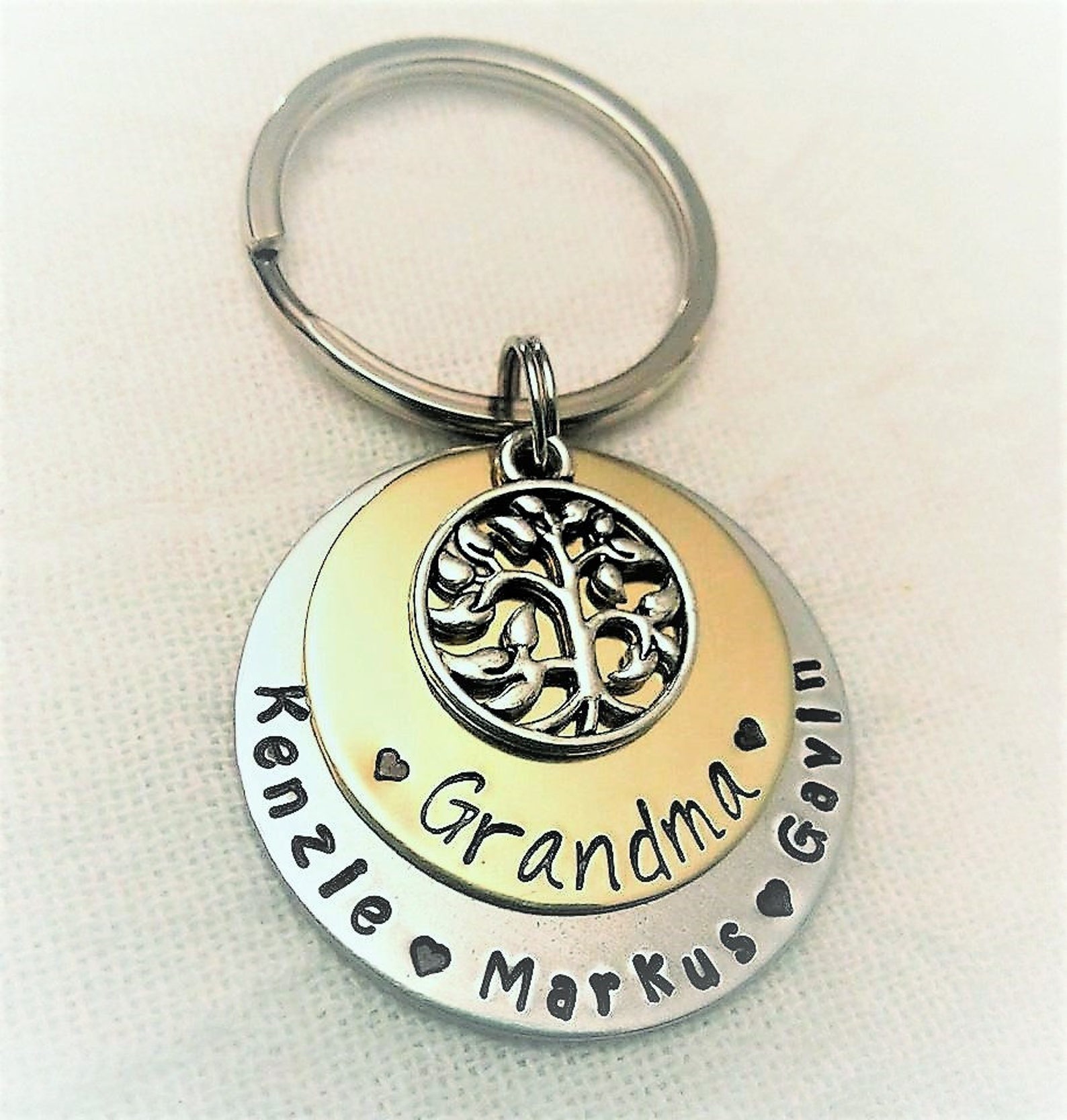 Personalized Grandma Key Chain Grandma Gift Mother's Day Etsy