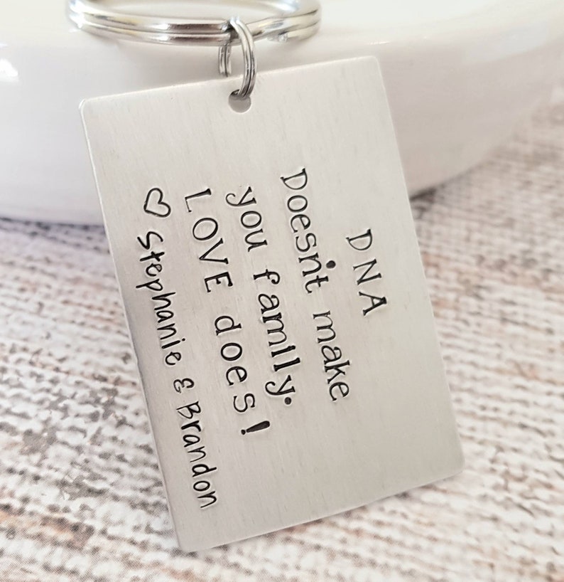 Stepdad Keychain Personalized Key Chainstep Father Gift Etsy