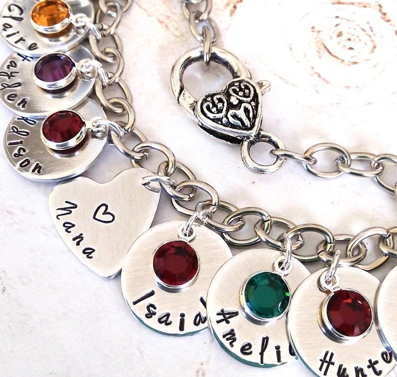 Personalized Nana Bracelethand Made Nana Bracelet Grandma Etsy