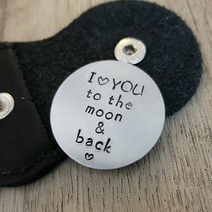Hand Stamped Wallet Insert,Challenge Coin,Military Coin,Deployment Coin,Officer Coin,Pocket Token,Deployment Gift,Military Gift,Gift for him