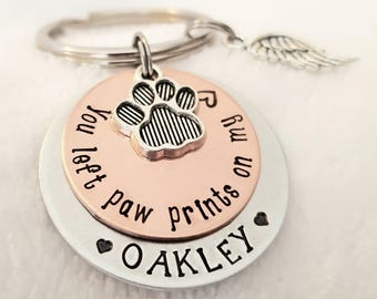 Pet Memorial Keychain,Personalized Memorial Keychain,Pet Remembrance Key Chain,Dog Remembrance Keychain,In Memory of Key Chain,Pet Memorial