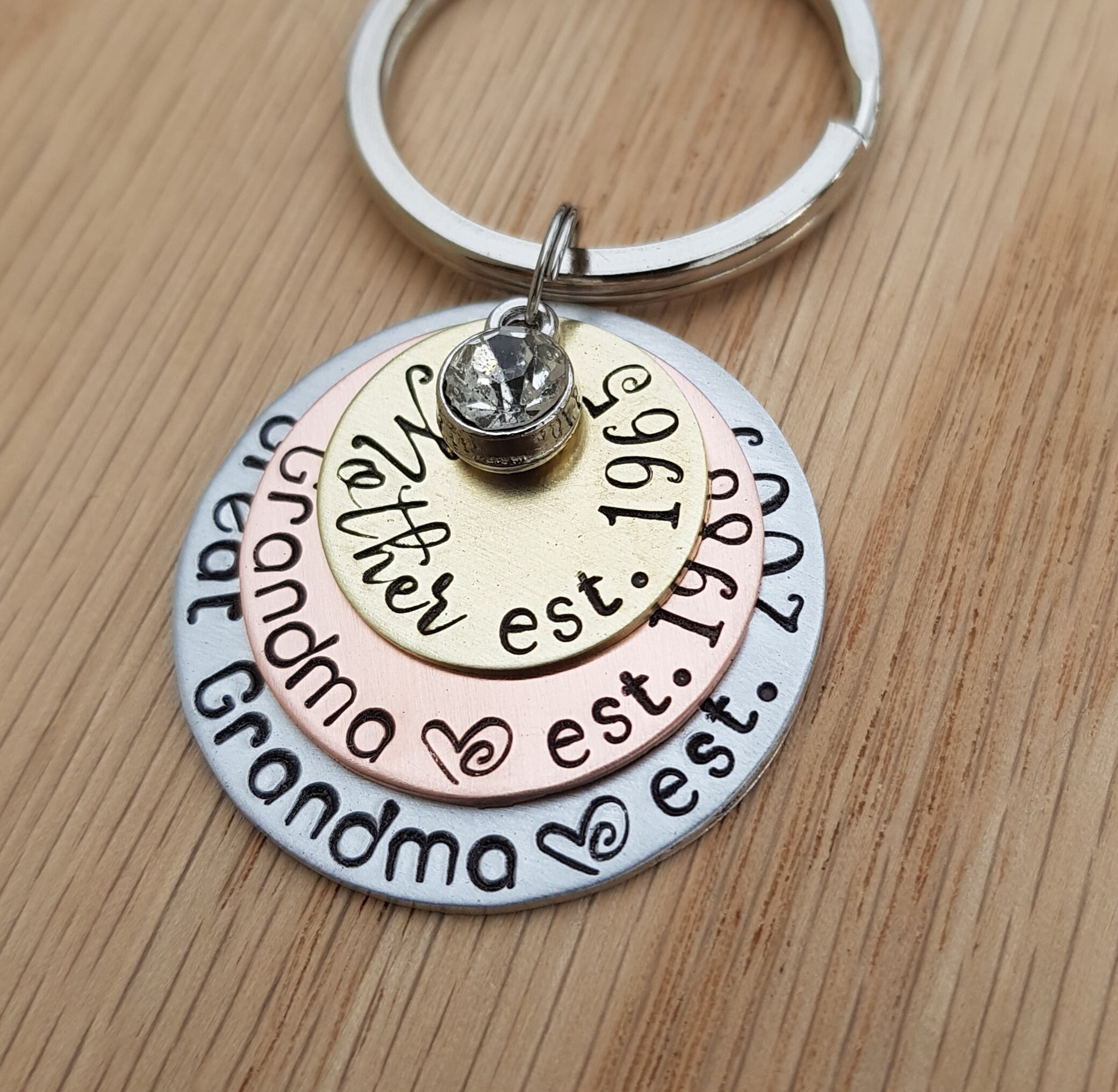 Personalized Mom Keychain Mom Key Chain Mother's Day Etsy