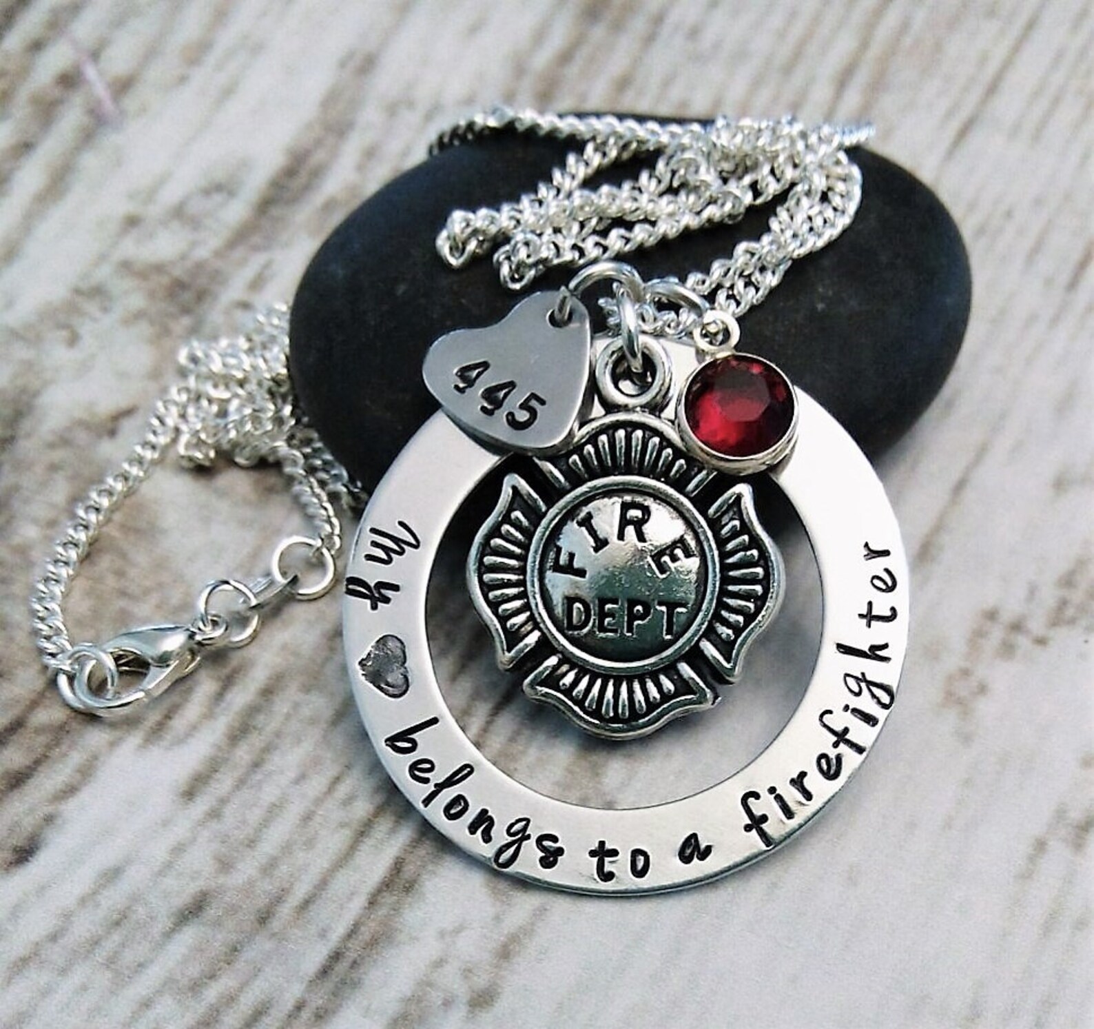 Firefighter girlfriend necklace Outlet