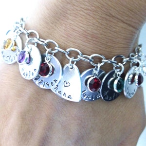 Personalized Nana Bracelet,Hand Made Nana Bracelet, Grandma Bracelet,Grandma Gift,Grandma Jewelry,Nana Jewelry,Gift for Grandma,Custom Gift image 2