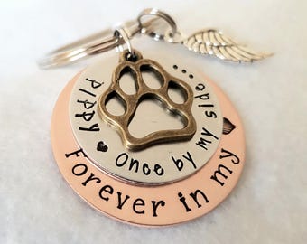 Pet Memorial Key Chain, Personalized, Pet Remembrance Key Chain, Memorial Gift, In Memory of Dog, Cat Memorial Key Chain, Sympathy Gift