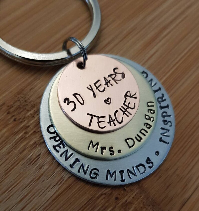 Personalized Teacher Key Chain Teacher Keychain Gift for Etsy