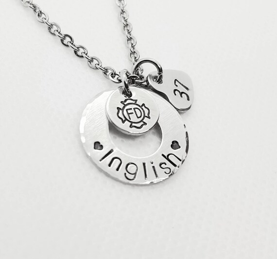 firefighter girlfriend necklace
