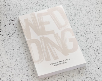 Personalised Wedding Planner Book | Custom Bride Engagement Gift