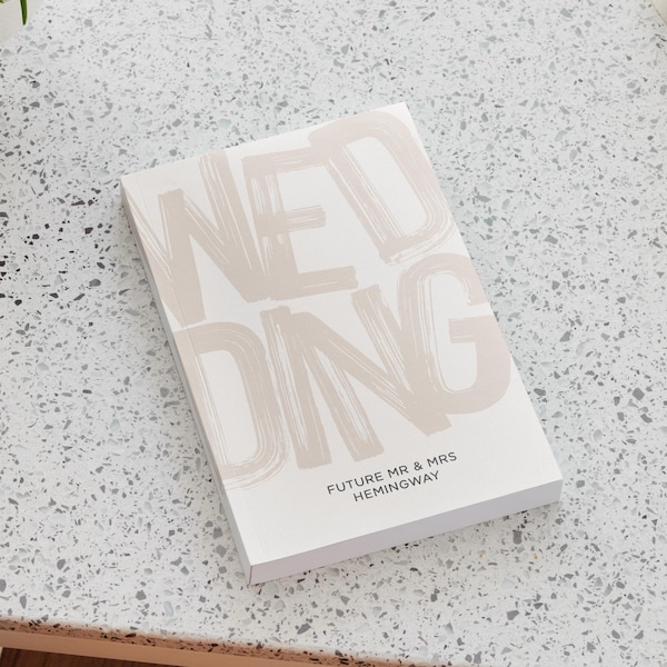 Personalised Wedding Planner Book | Custom Bride Engagement Gift