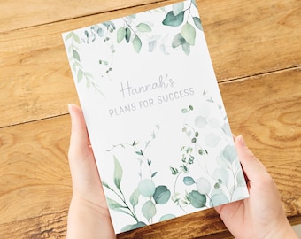 Personalised Daily Planner Book | Goal Setting Gift for Her | Customised Journal