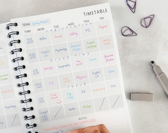 Personalised Student Planner – A5 Undated Academic Organiser