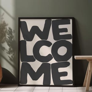 Welcome Print | Hallway Poster | Living Room or Entryway Decor | Aesthetic Wall Art Home Decor | New Home Gift | Housewarming | Digital File