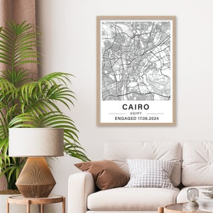 Personalised Map Print 3 for 2 Any Location City Print City Map Poster Personalized Map Print Engagement Gift Hew Home Gift image 1