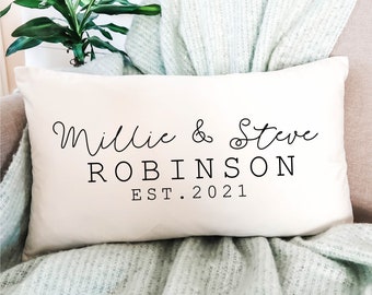 Engagement pillow | Etsy Personalized pillow | Etsy