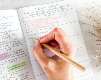 Self Care Journal - Wellness Planner with Mood, Sleep & Habit Trackers